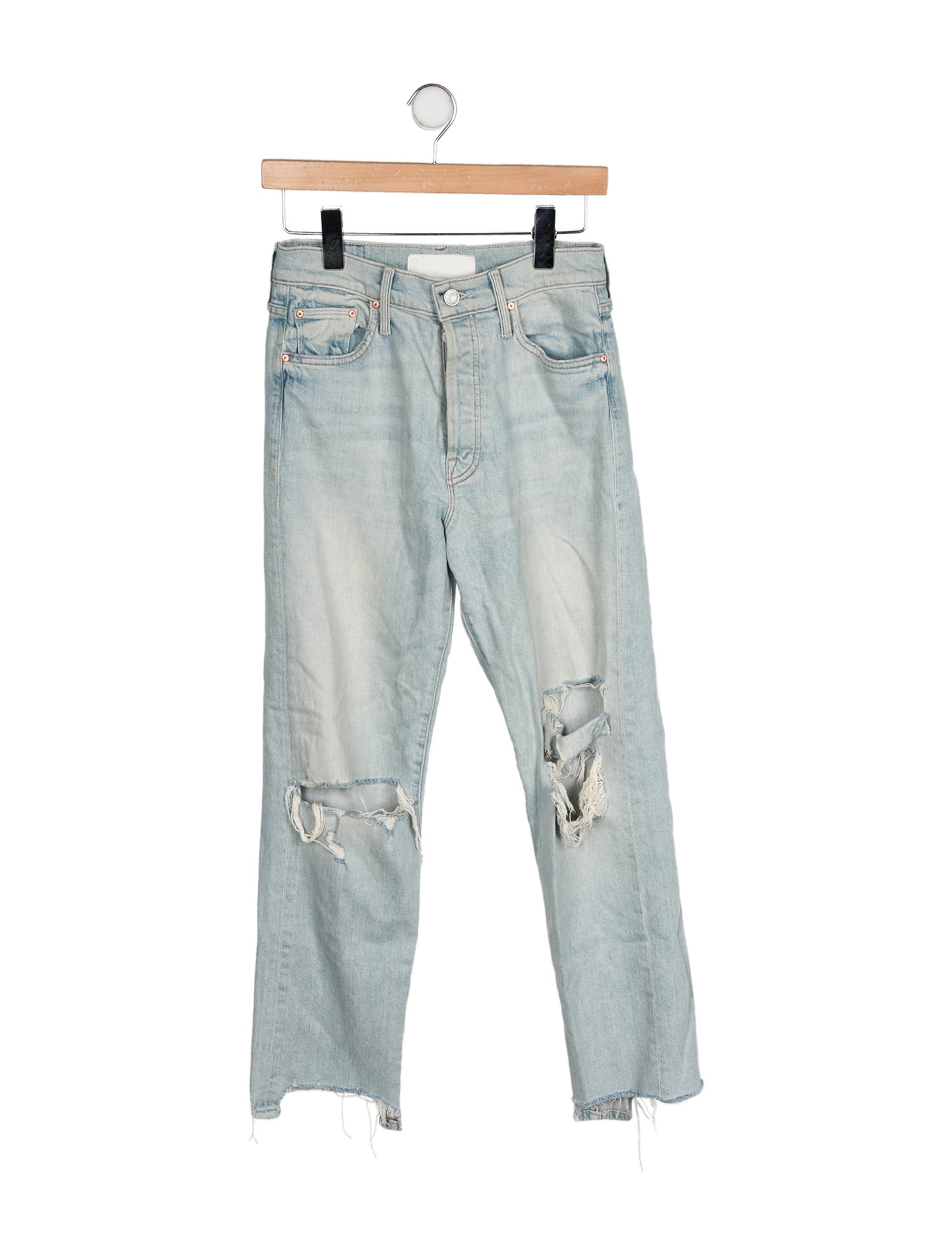 Mother High-Rise Straight Leg Jeans