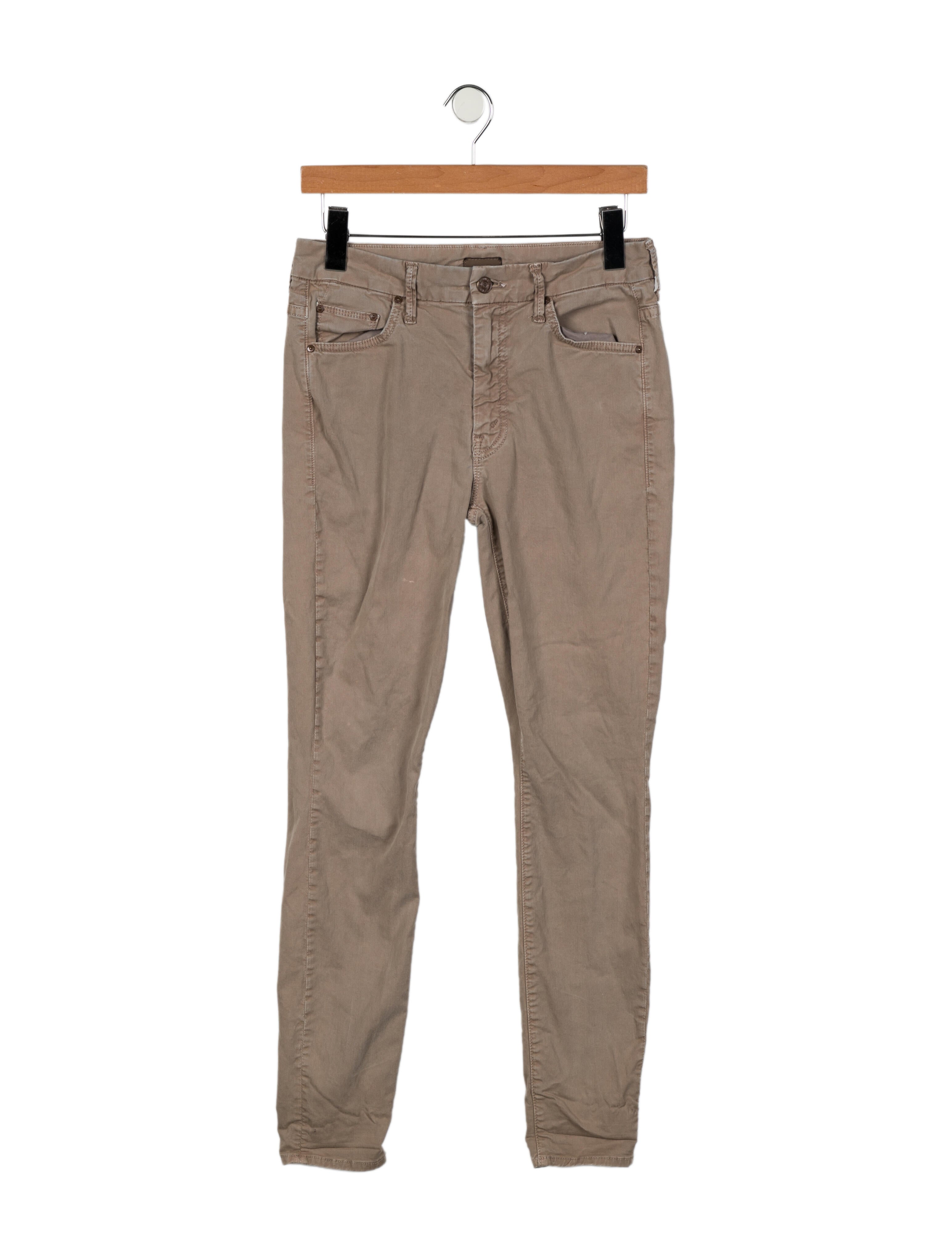 Mother Mid-Rise Skinny Leg Jeans