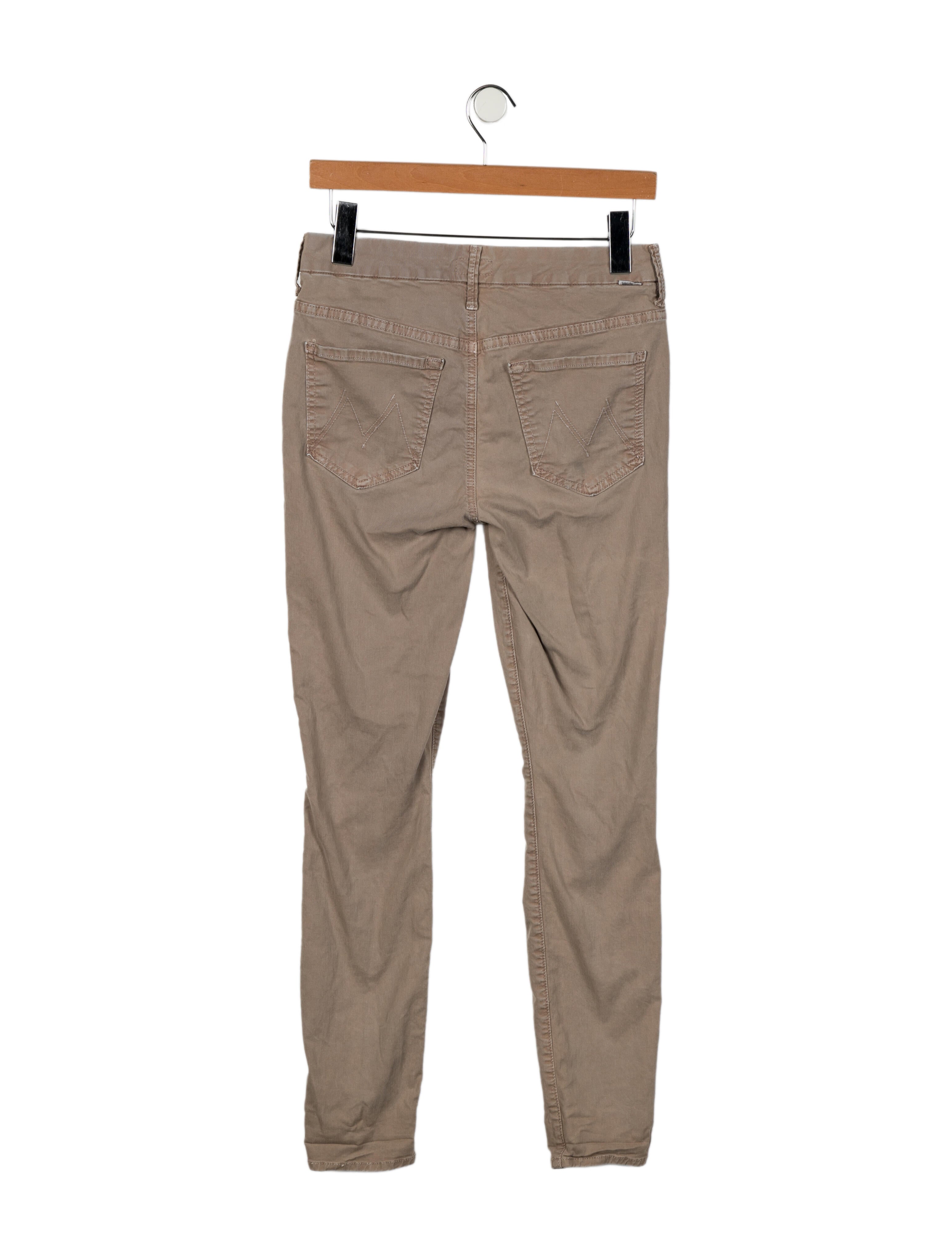 Mother Mid-Rise Skinny Leg Jeans