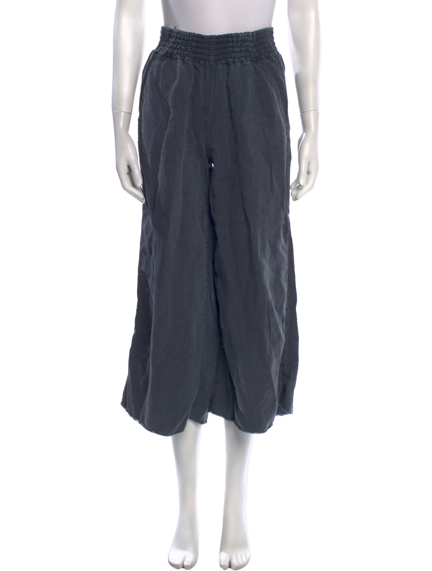 Mother Linen Wide Leg Pants