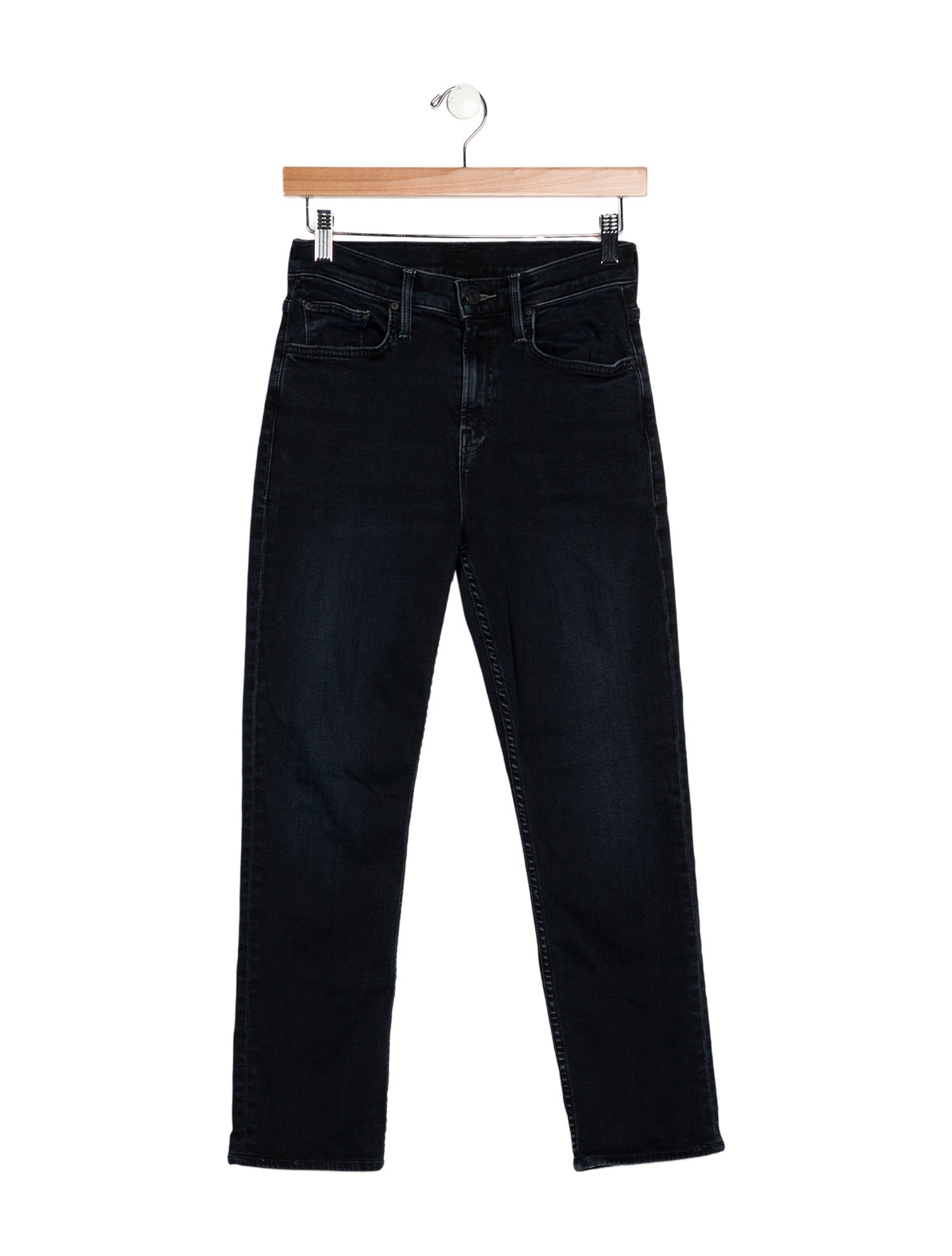 Mother Mid-Rise Straight Leg Jeans