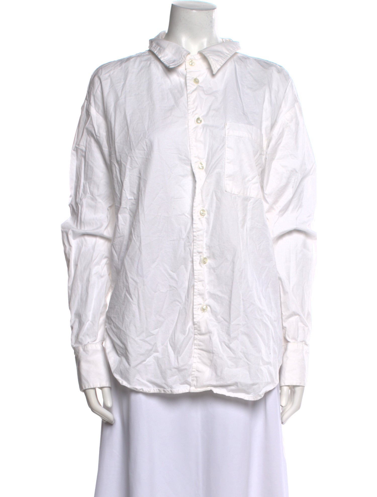 Mother Long Sleeve Button-Up Top