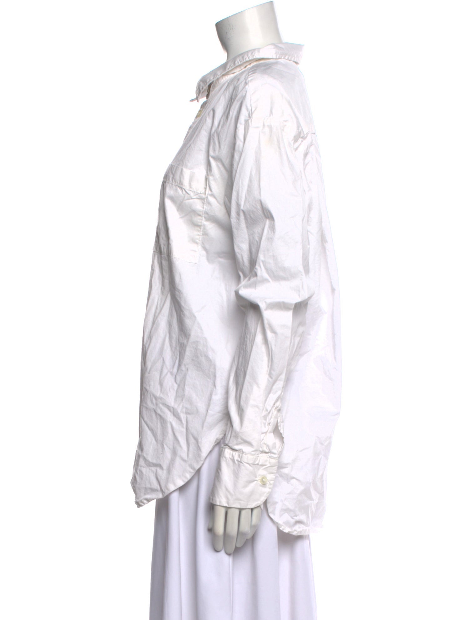 Mother Long Sleeve Button-Up Top