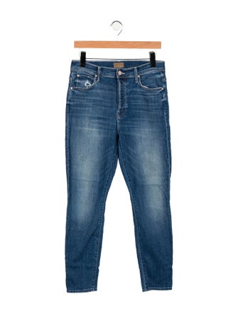 Mother Mid-Rise Skinny Leg Jeans