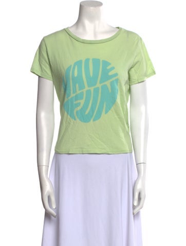 Mother Tops Graphic Print Crew Neck T-Shirt M