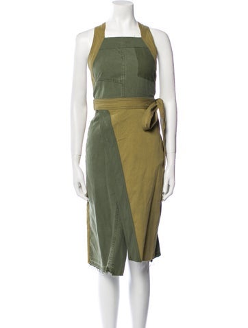 Mother Dresses Colorblock Pattern Knee-Length Dress XS