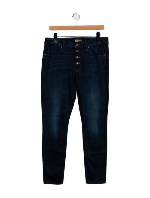 Mother Mid-Rise Skinny Leg Jeans