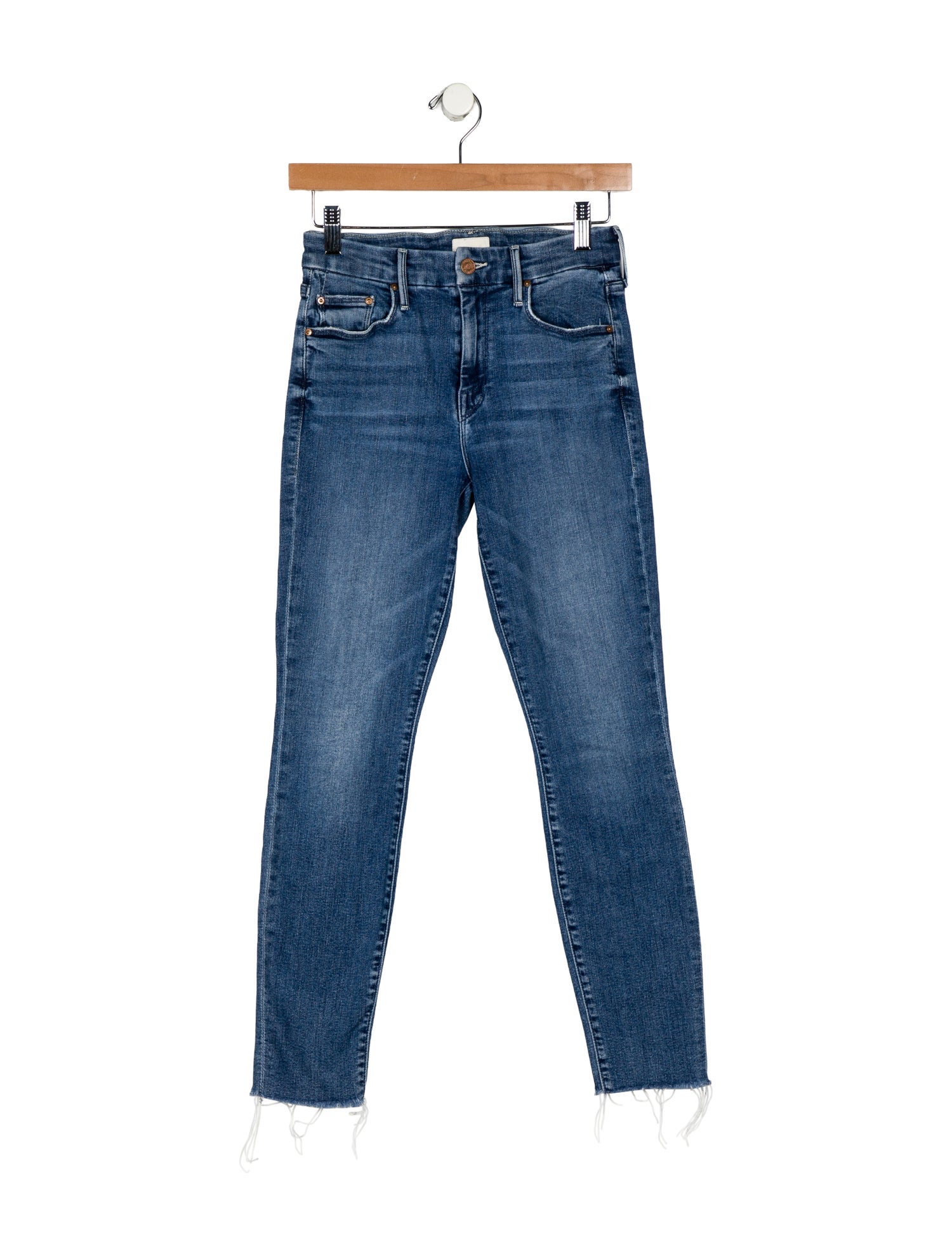 Mother Mid-Rise Skinny Leg Jeans