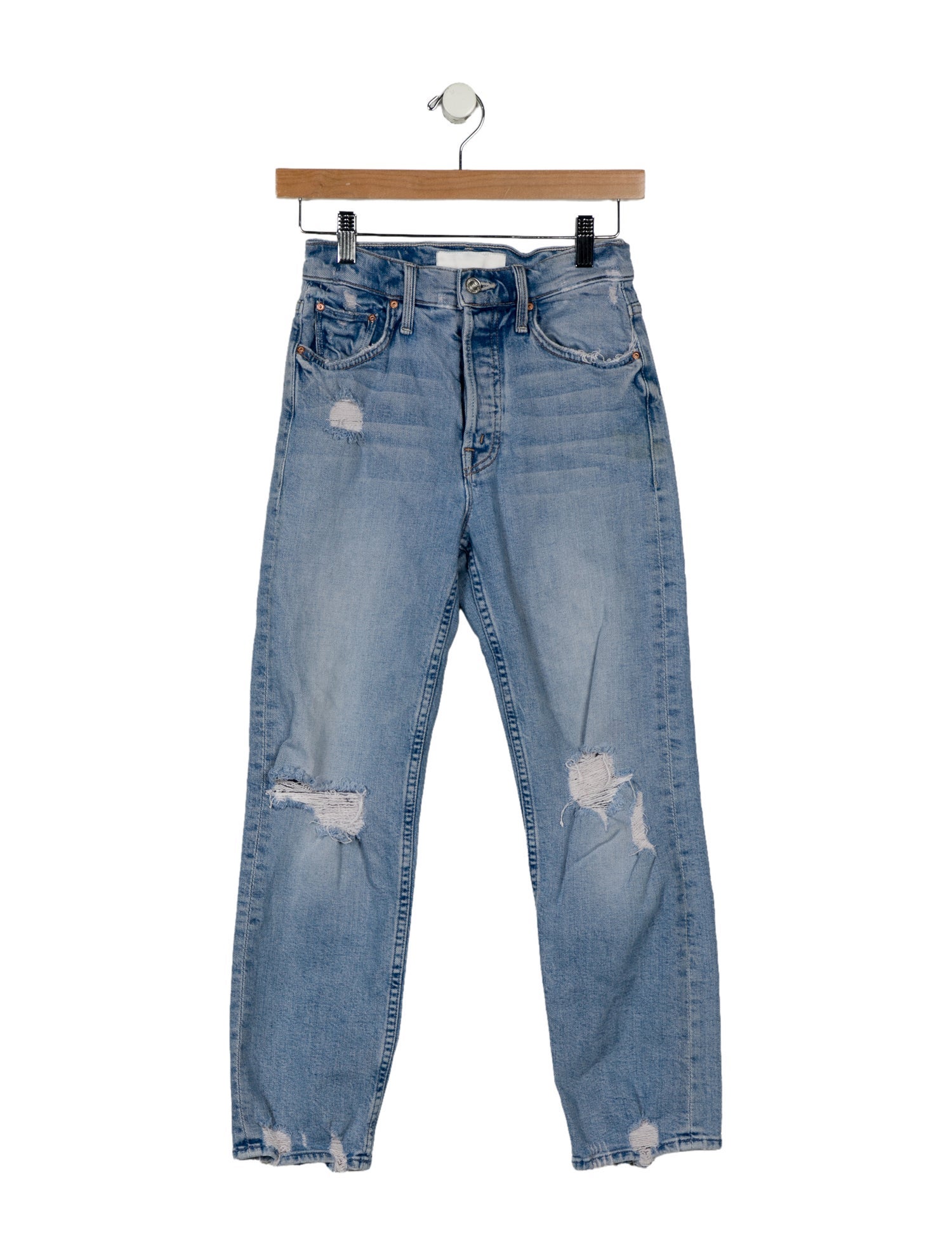 Mother High-Rise Straight Leg Jeans