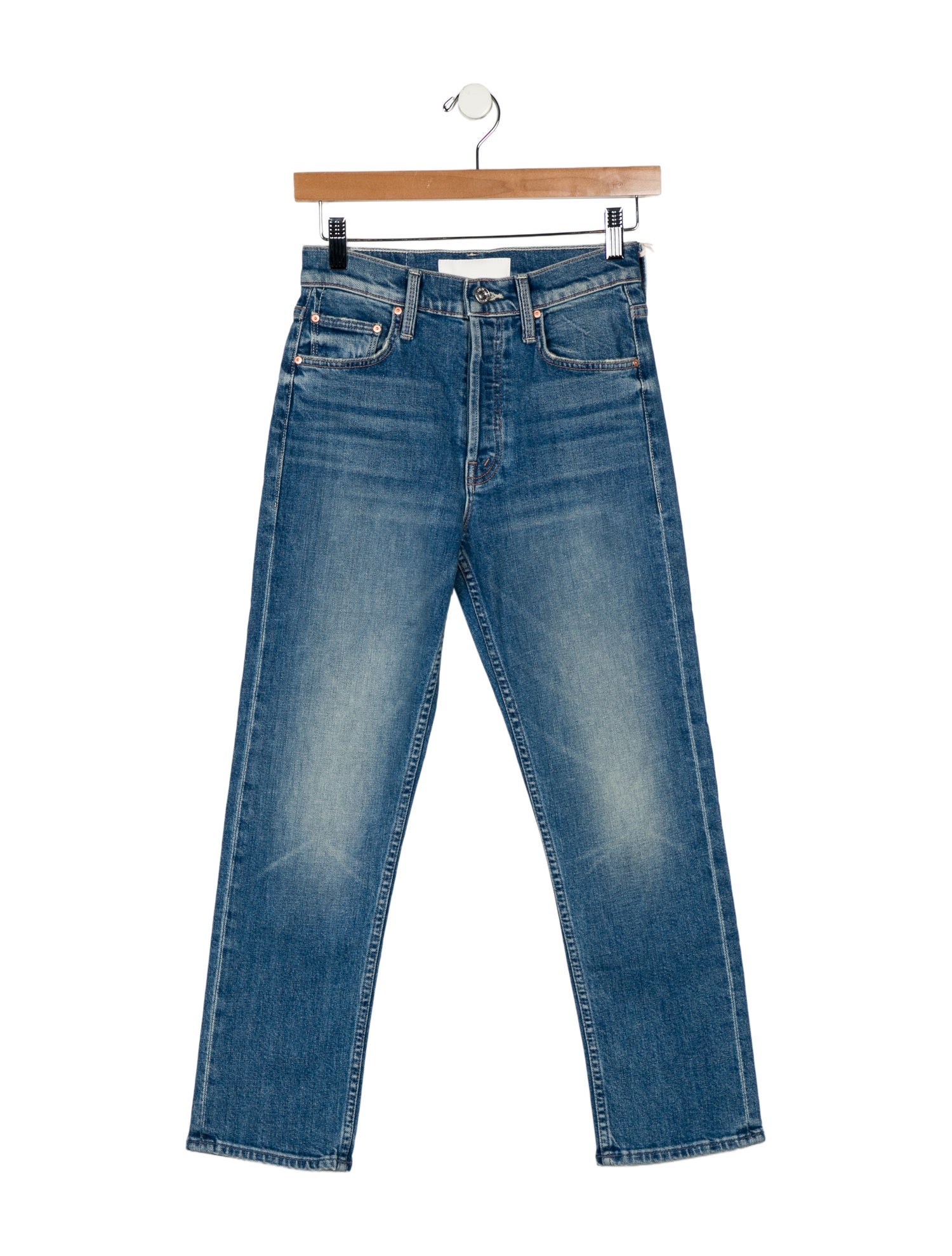 Mother Mid-Rise Straight Leg Jeans w/ Tags