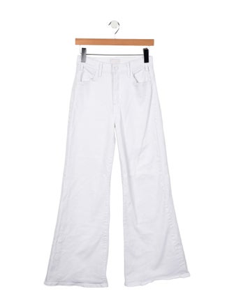 Mother Mid-Rise Wide Leg Jeans