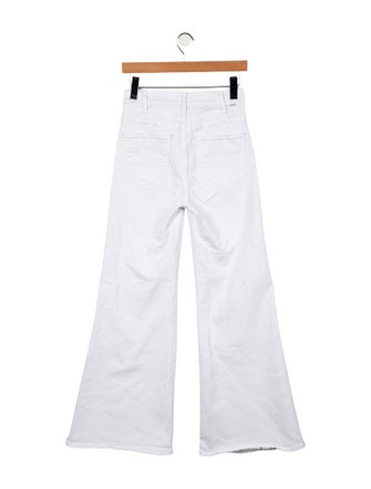 Mother Mid-Rise Wide Leg Jeans