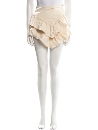 Mother Ruffle Embellishment Mini Skirt