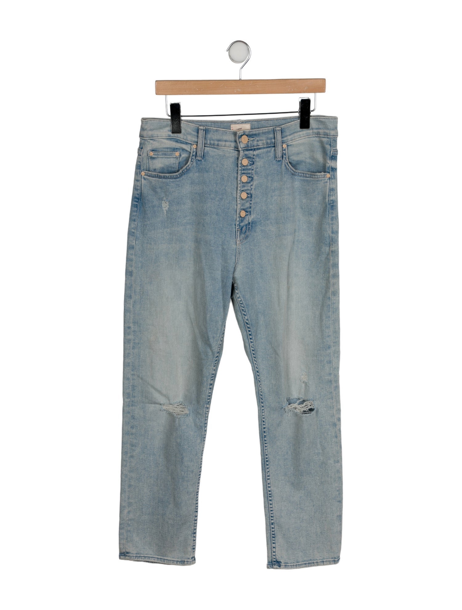 Mother High-Rise Straight Leg Jeans