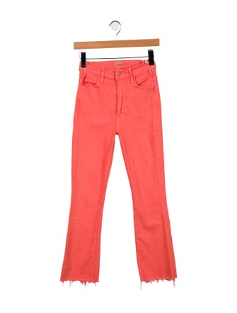 Mother Mid-Rise Straight Leg Jeans