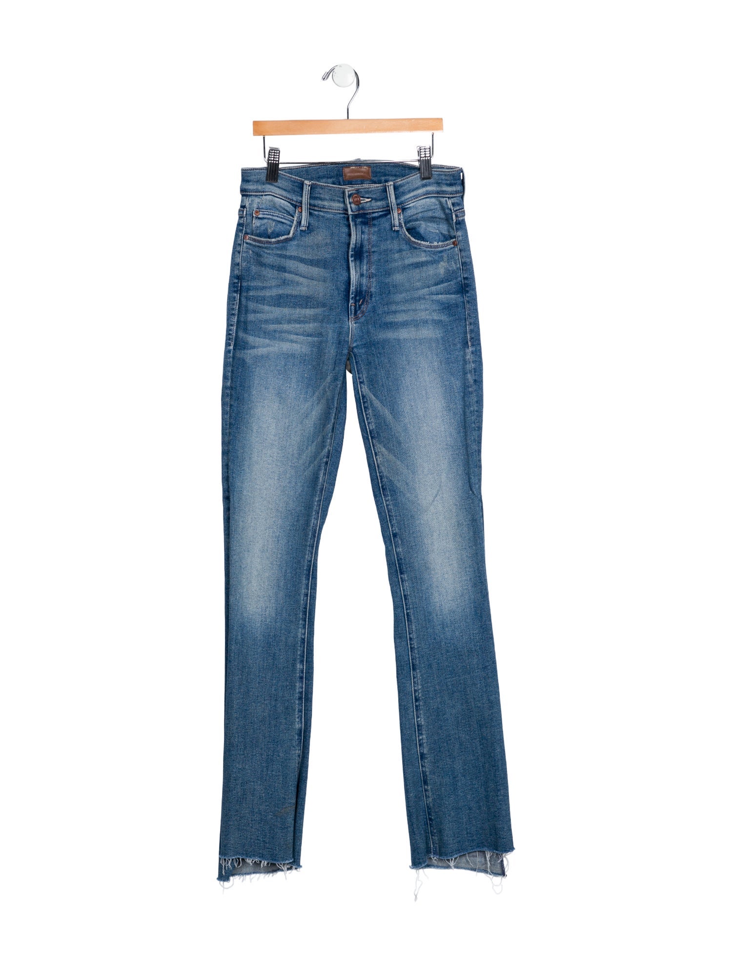 Mother Mid-Rise Straight Leg Jeans