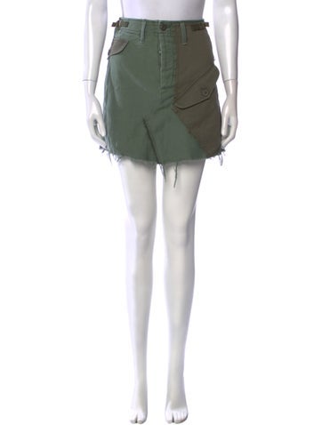 Mother Skirts Distressed Accents Mini Skirt US 23 | XS