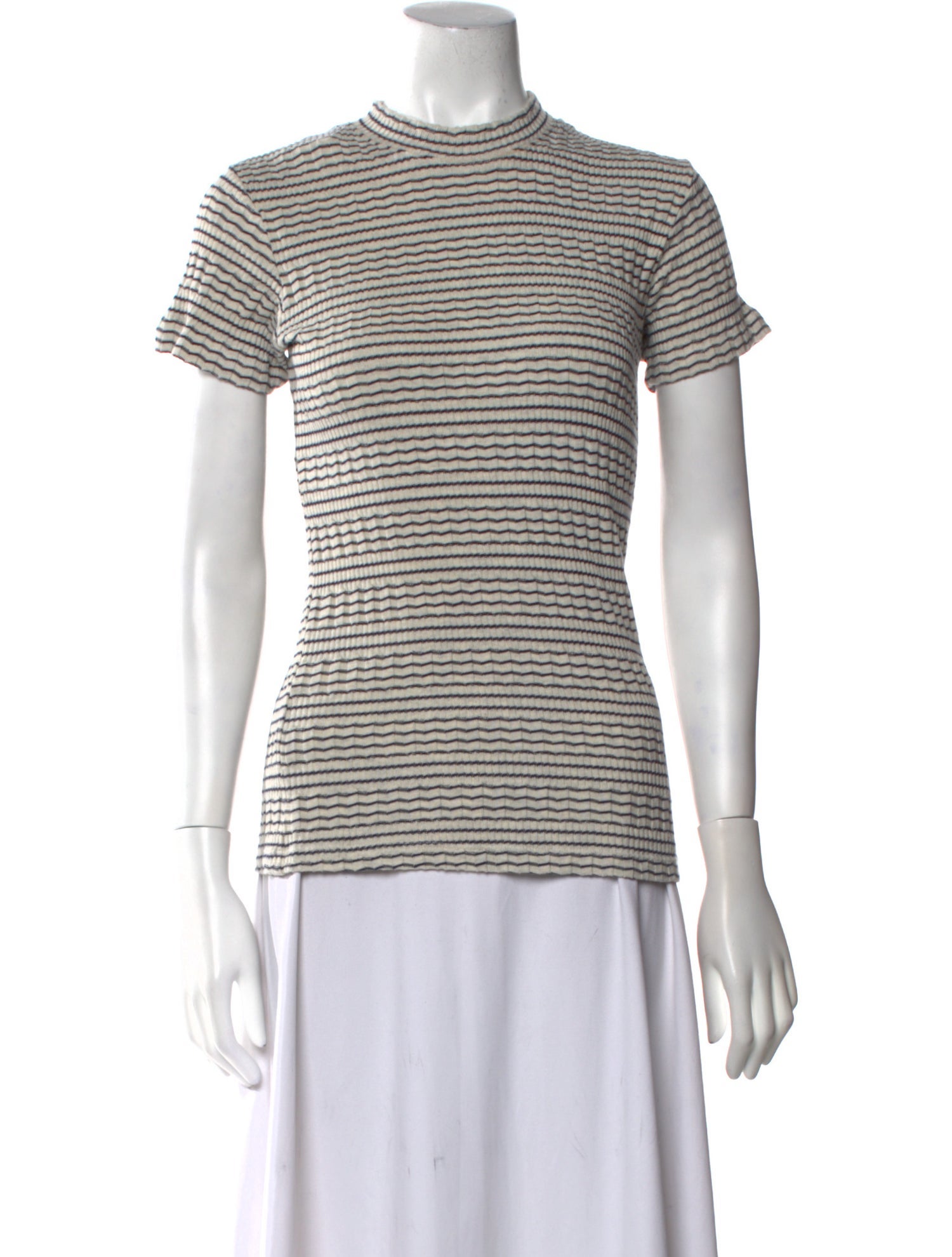 Mother Striped Crew Neck Sweater