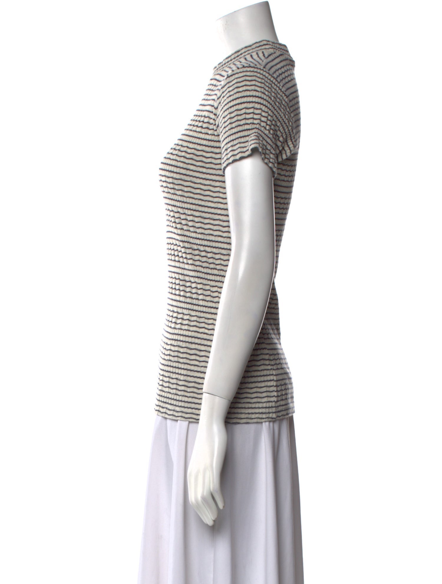 Mother Striped Crew Neck Sweater