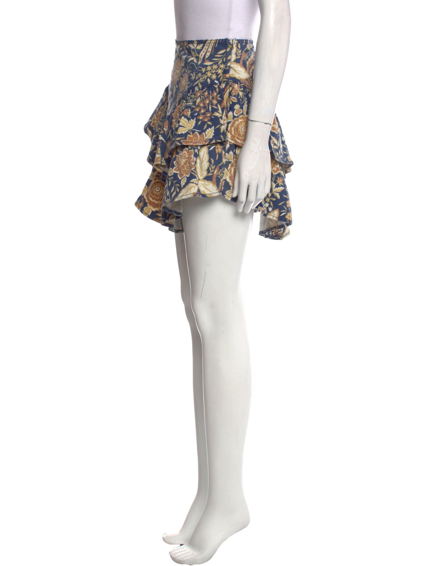 Mother Floral Print Mini Skirt