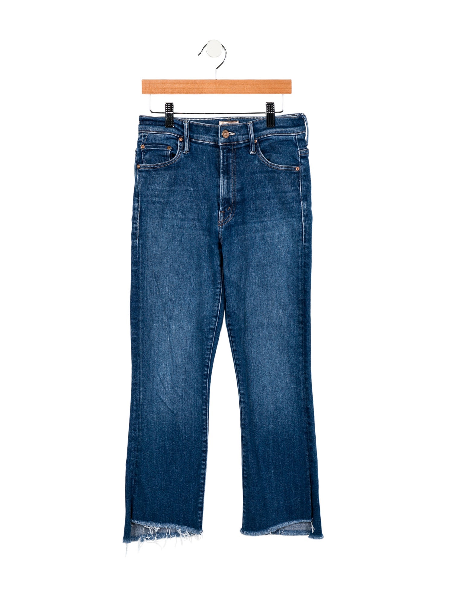 Mother Mid-Rise Straight Leg Jeans