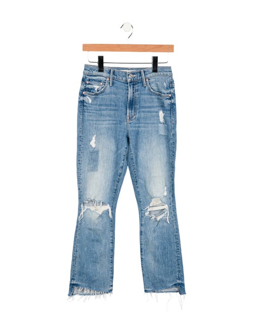 Mother Mid-Rise Straight Leg Jeans