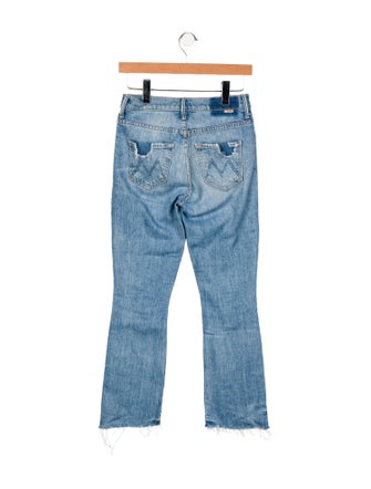 Mother Mid-Rise Straight Leg Jeans