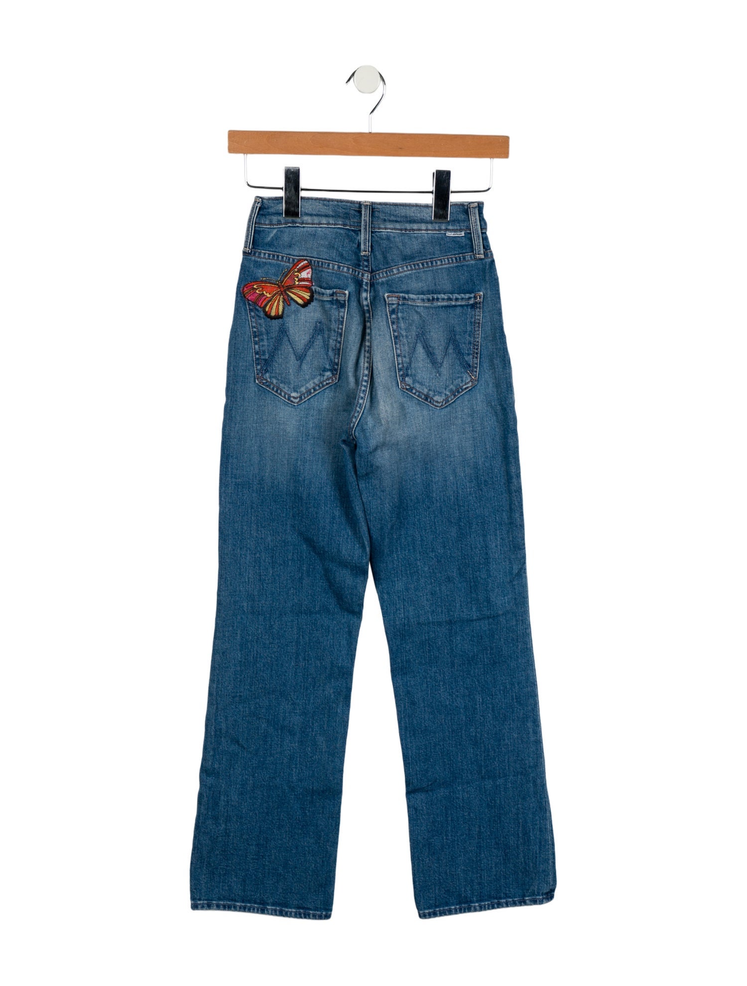 Mother Mid-Rise Straight Leg Jeans