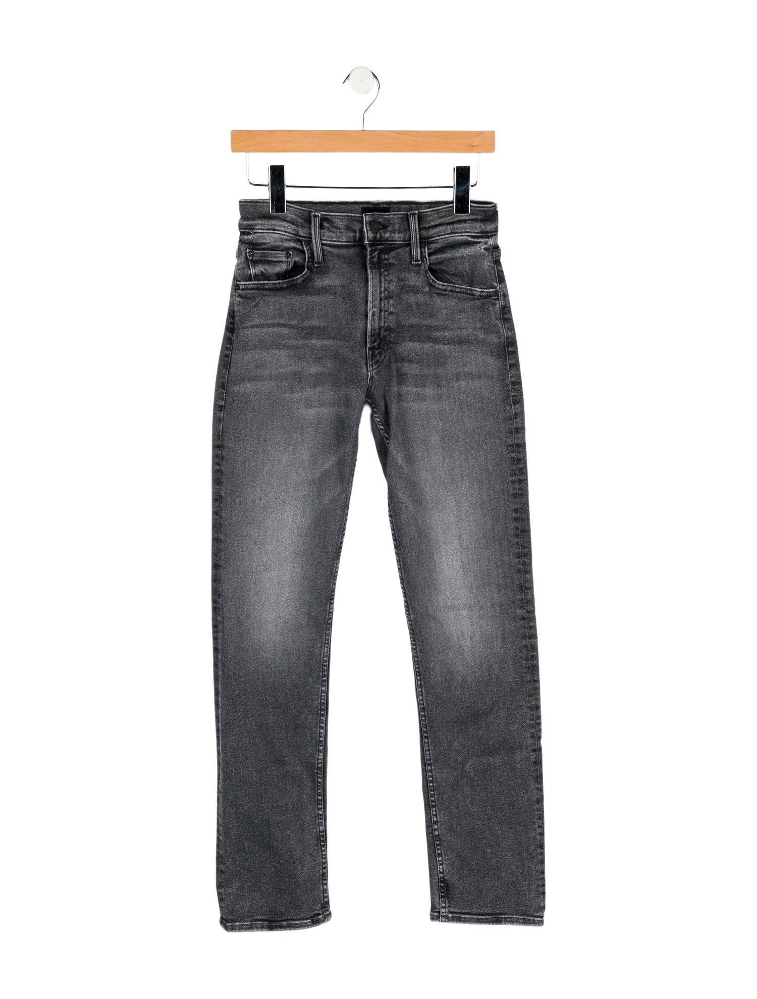 Mother Mid-Rise Straight Leg Jeans