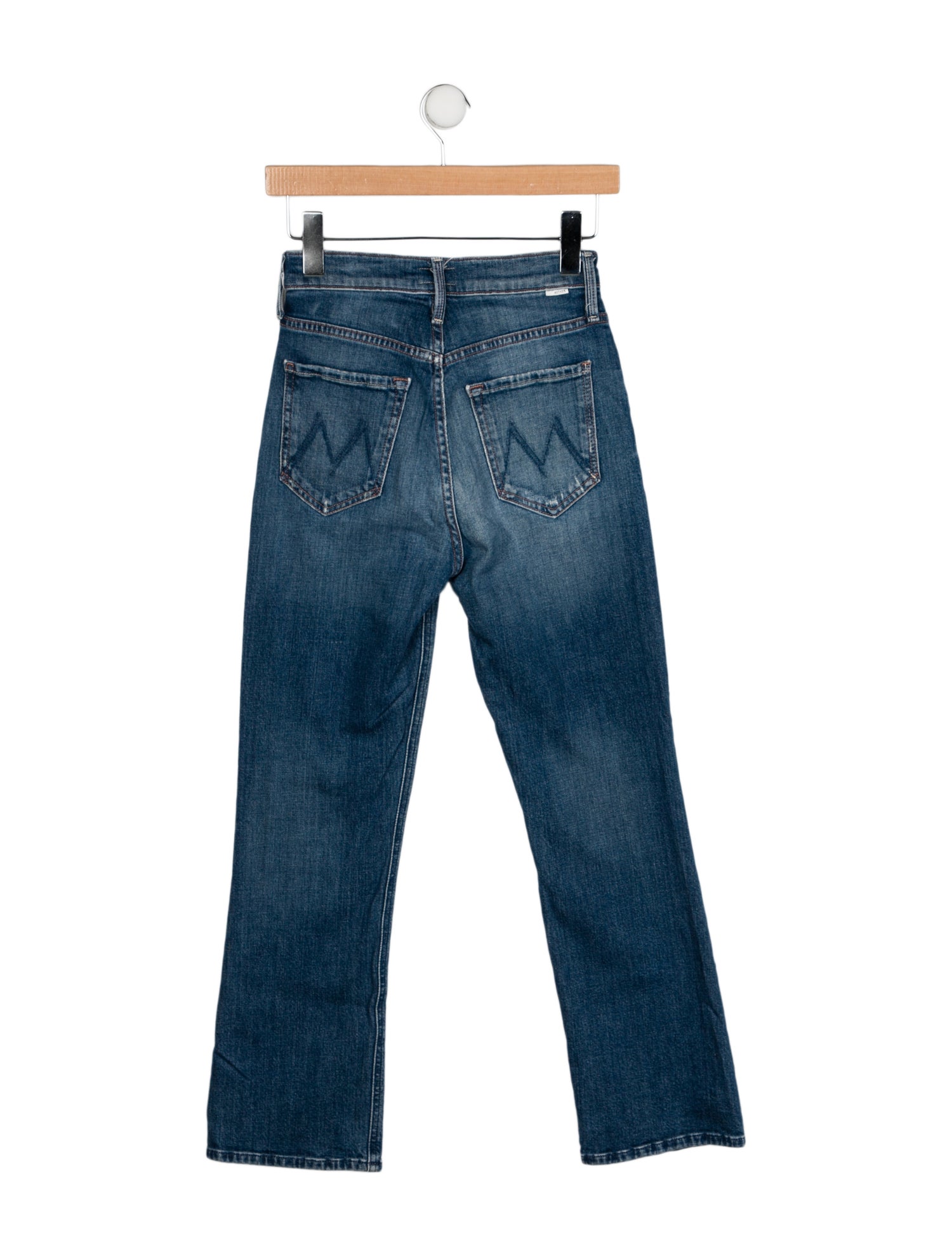 Mother Mid-Rise Straight Leg Jeans
