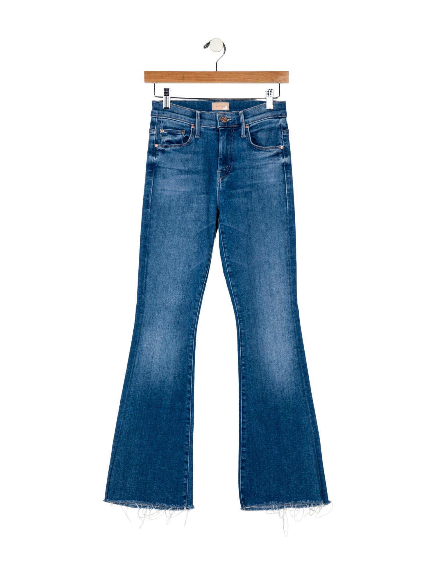 Mother Mid-Rise Wide Leg Jeans