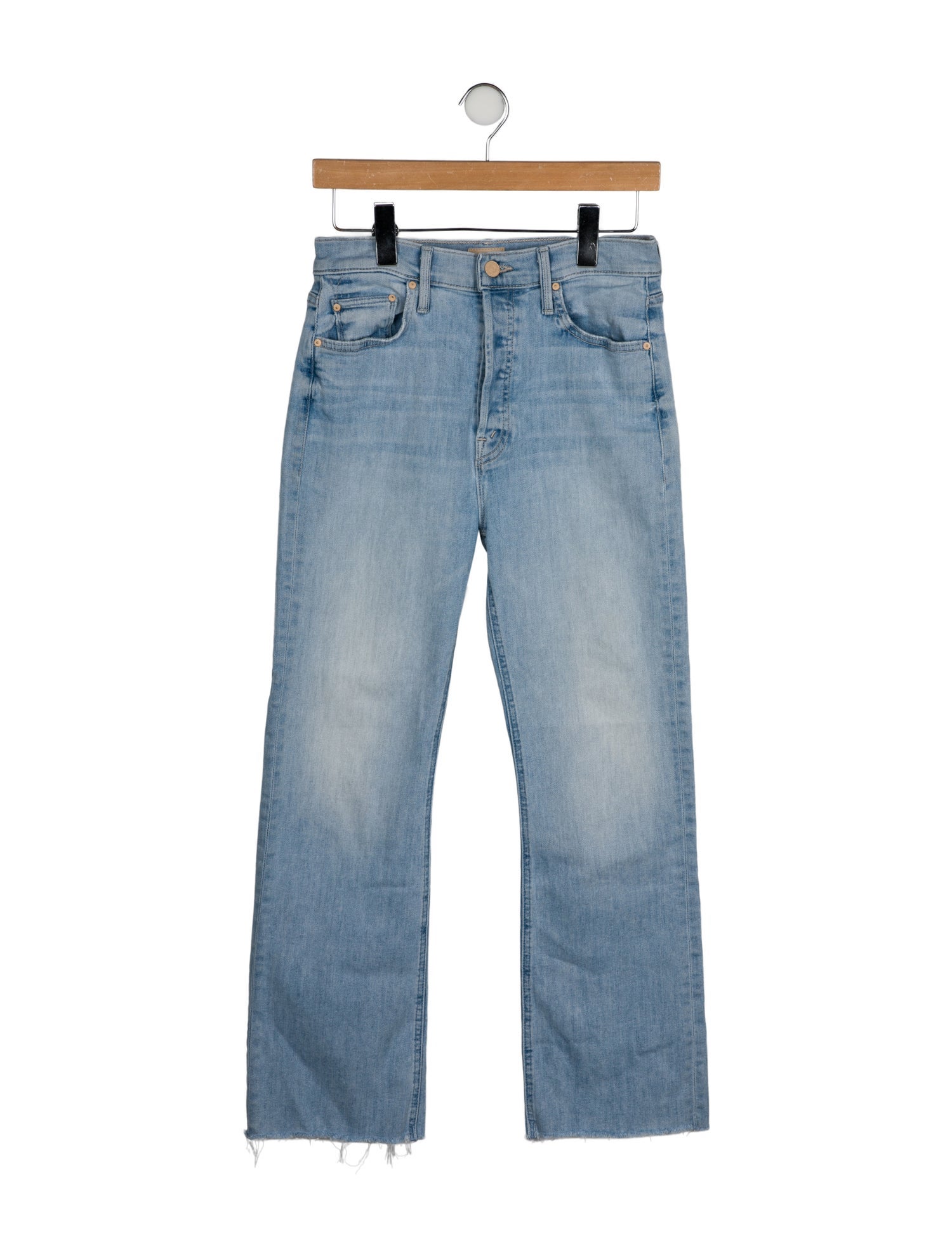 Mother Mid-Rise Straight Leg Jeans
