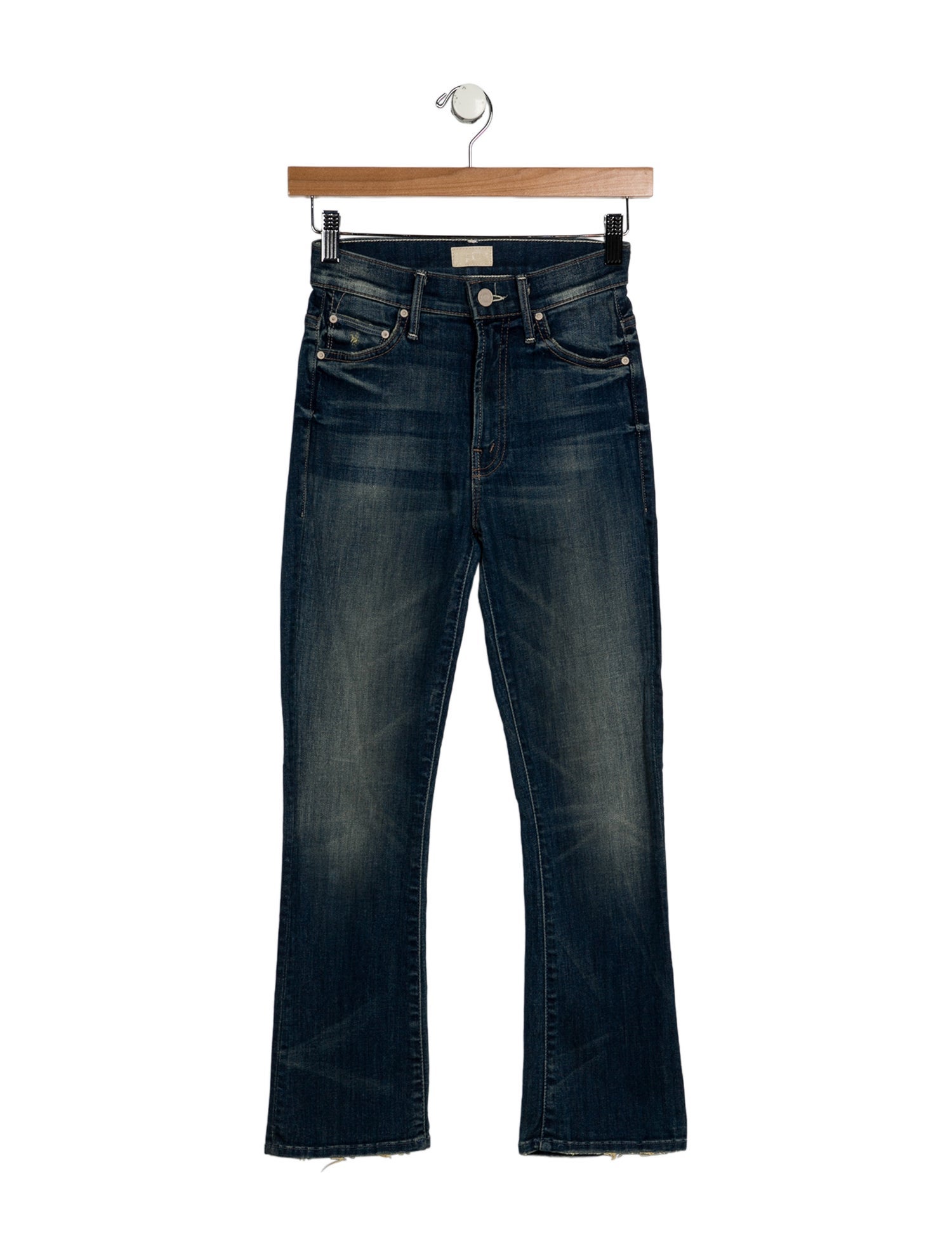 Mother Mid-Rise Straight Leg Jeans