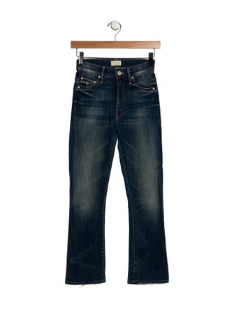 Mother Mid-Rise Straight Leg Jeans