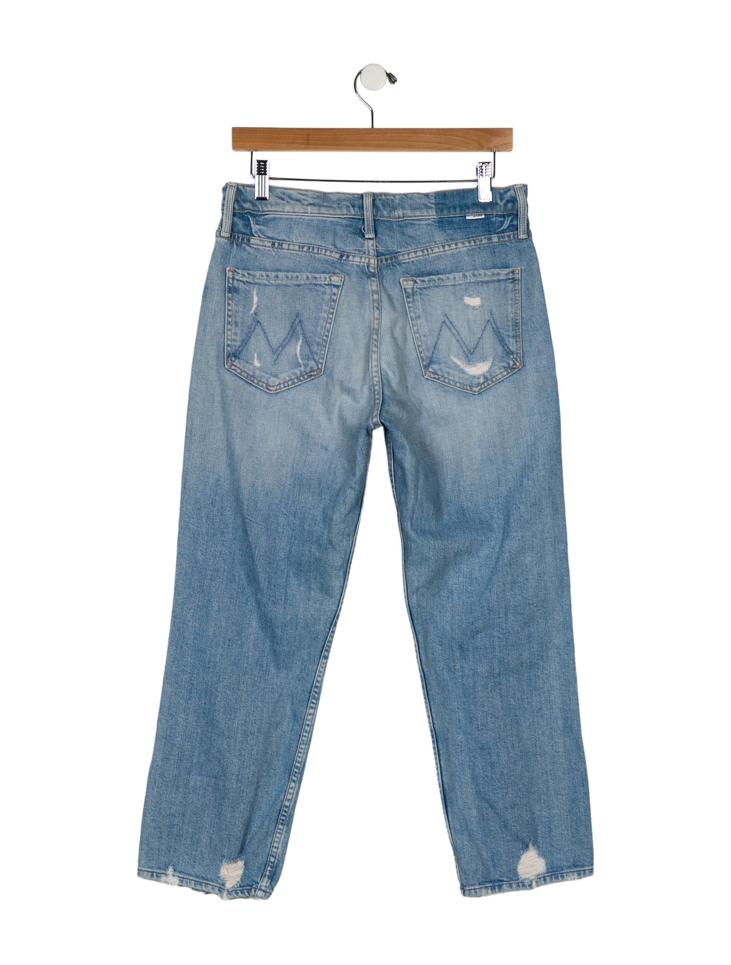 Mother Mid-Rise Straight Leg Jeans