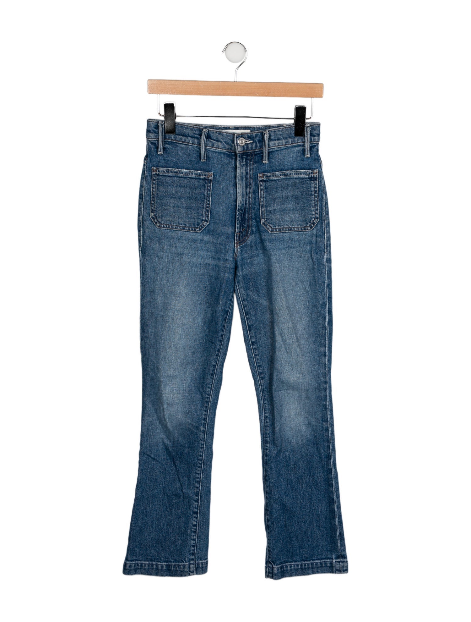 Mother Mid-Rise Straight Leg Jeans