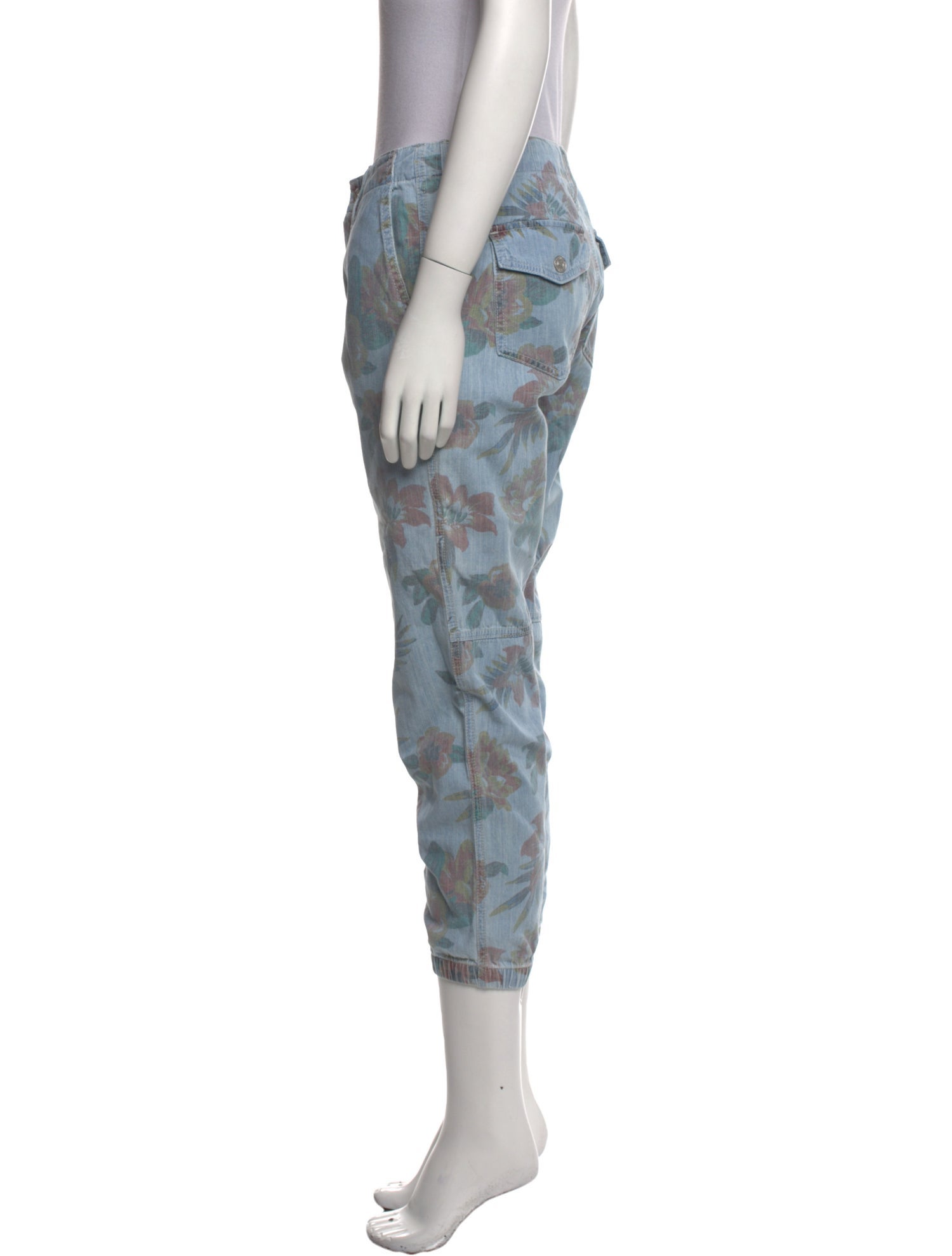 Mother Printed Skinny Leg Pants