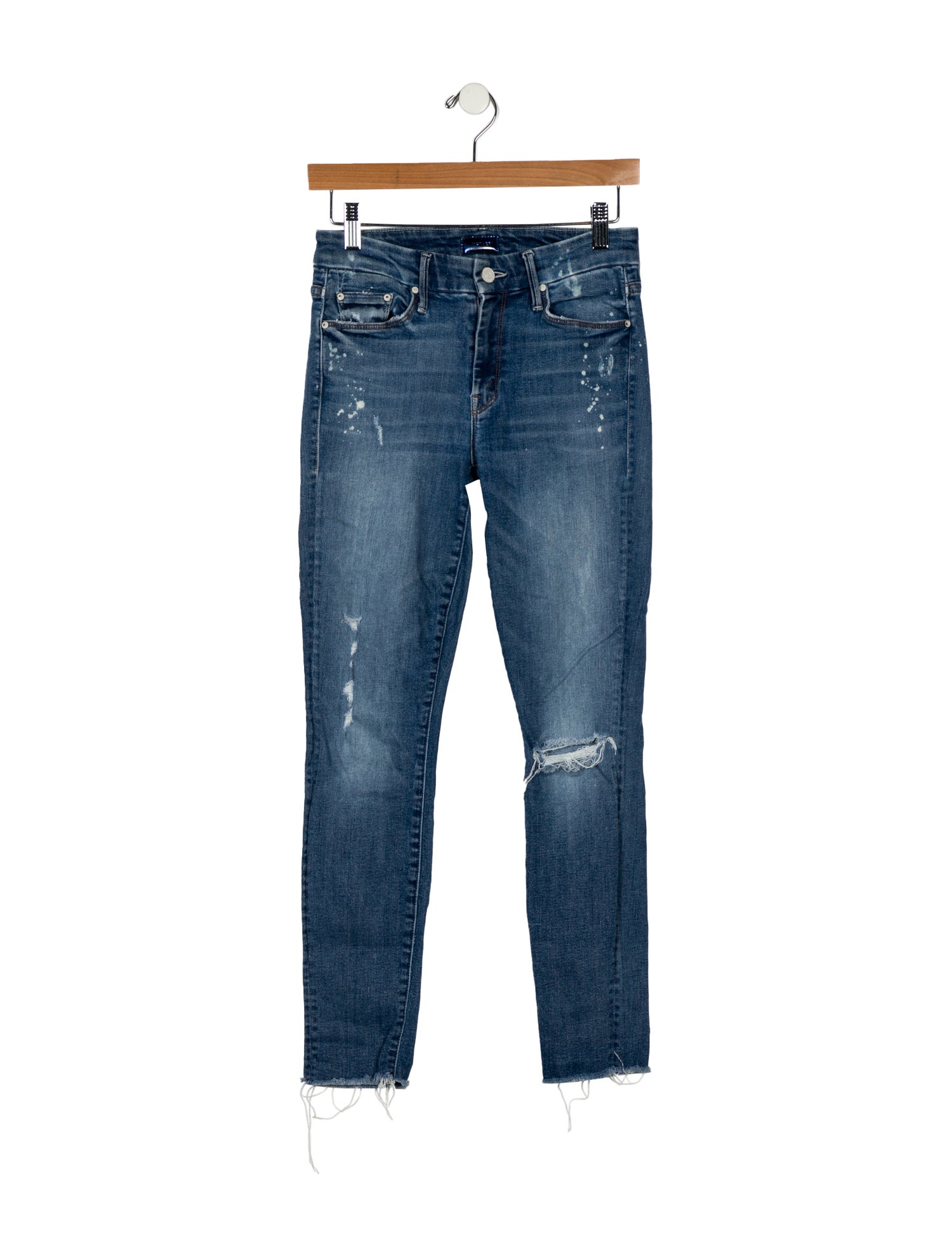 Mother Mid-Rise Skinny Leg Jeans