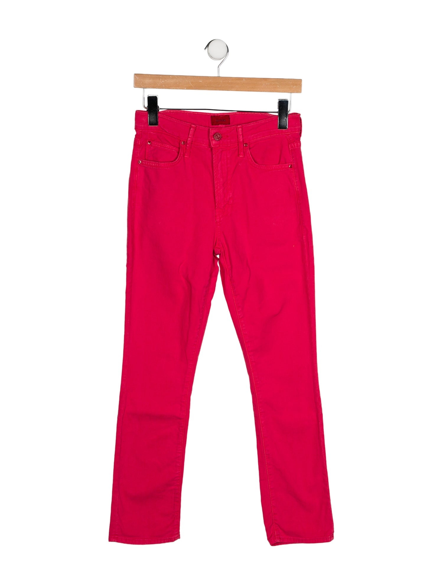 Mother Mid-Rise Straight Leg Jeans