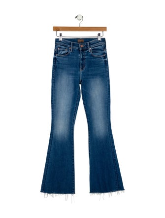 Mother Mid-Rise Wide Leg Jeans