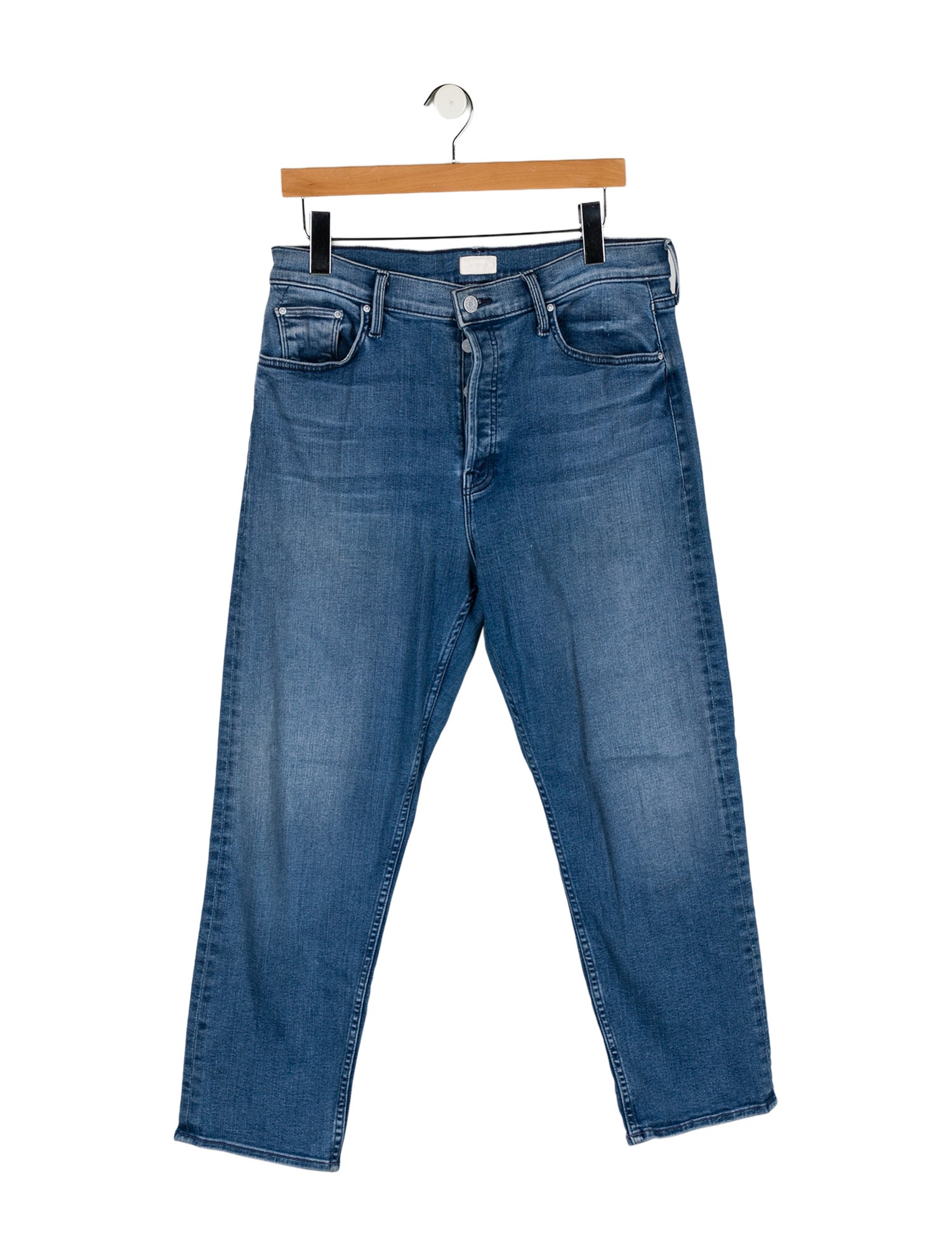 Mother High-Rise Straight Leg Jeans