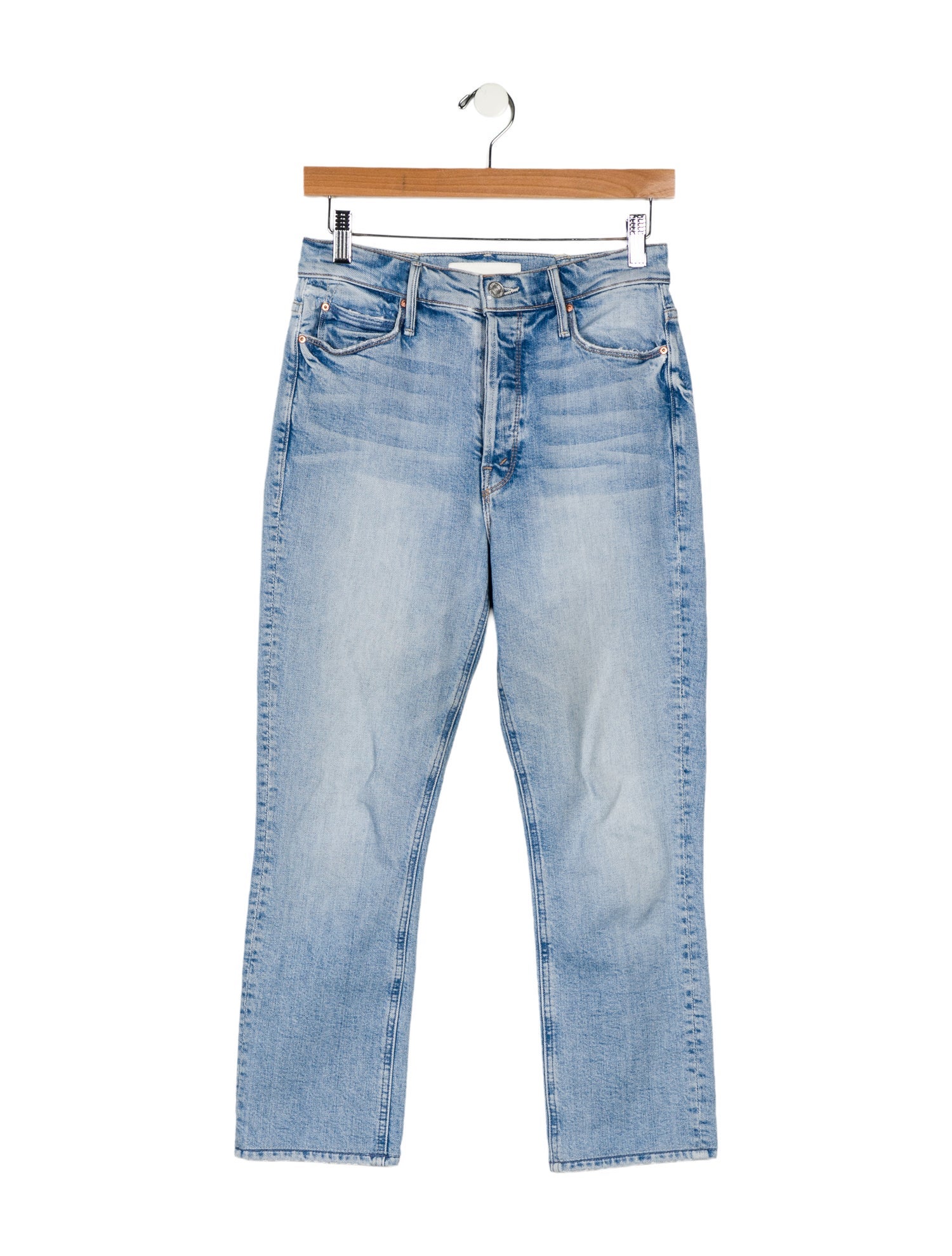 Mother Mid-Rise Straight Leg Jeans