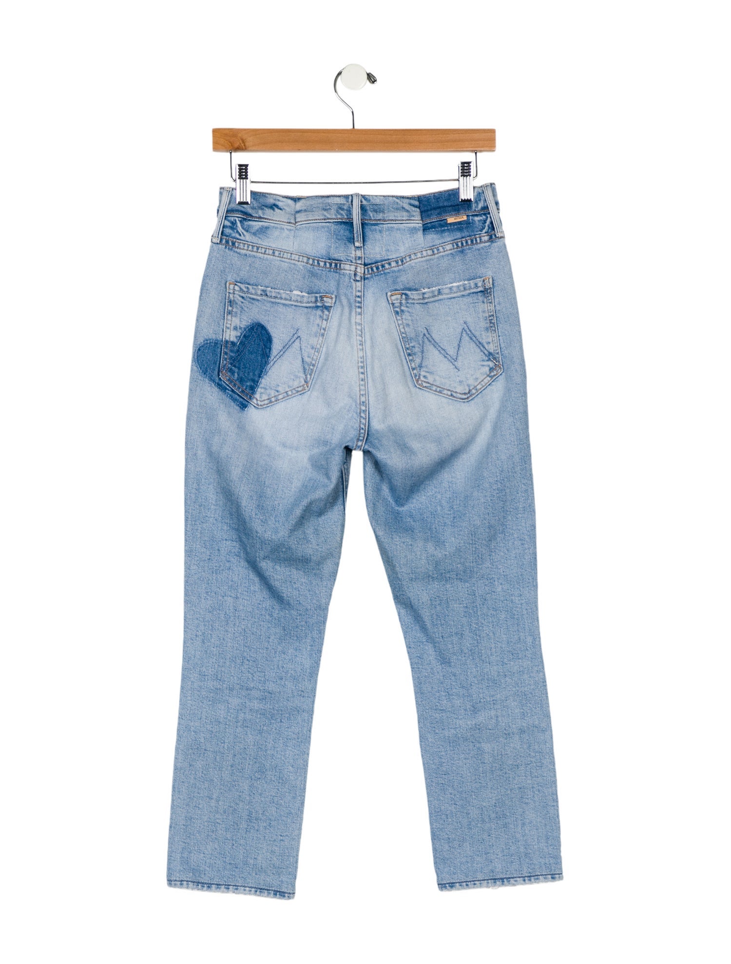 Mother Mid-Rise Straight Leg Jeans