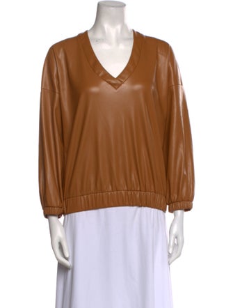 Mother V-Neck Three-Quarter Sleeve Top