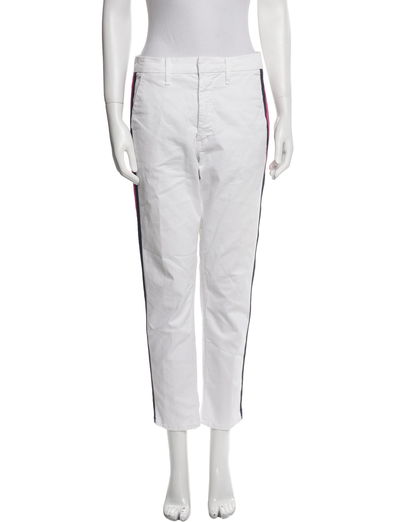 Mother Striped Straight Leg Pants