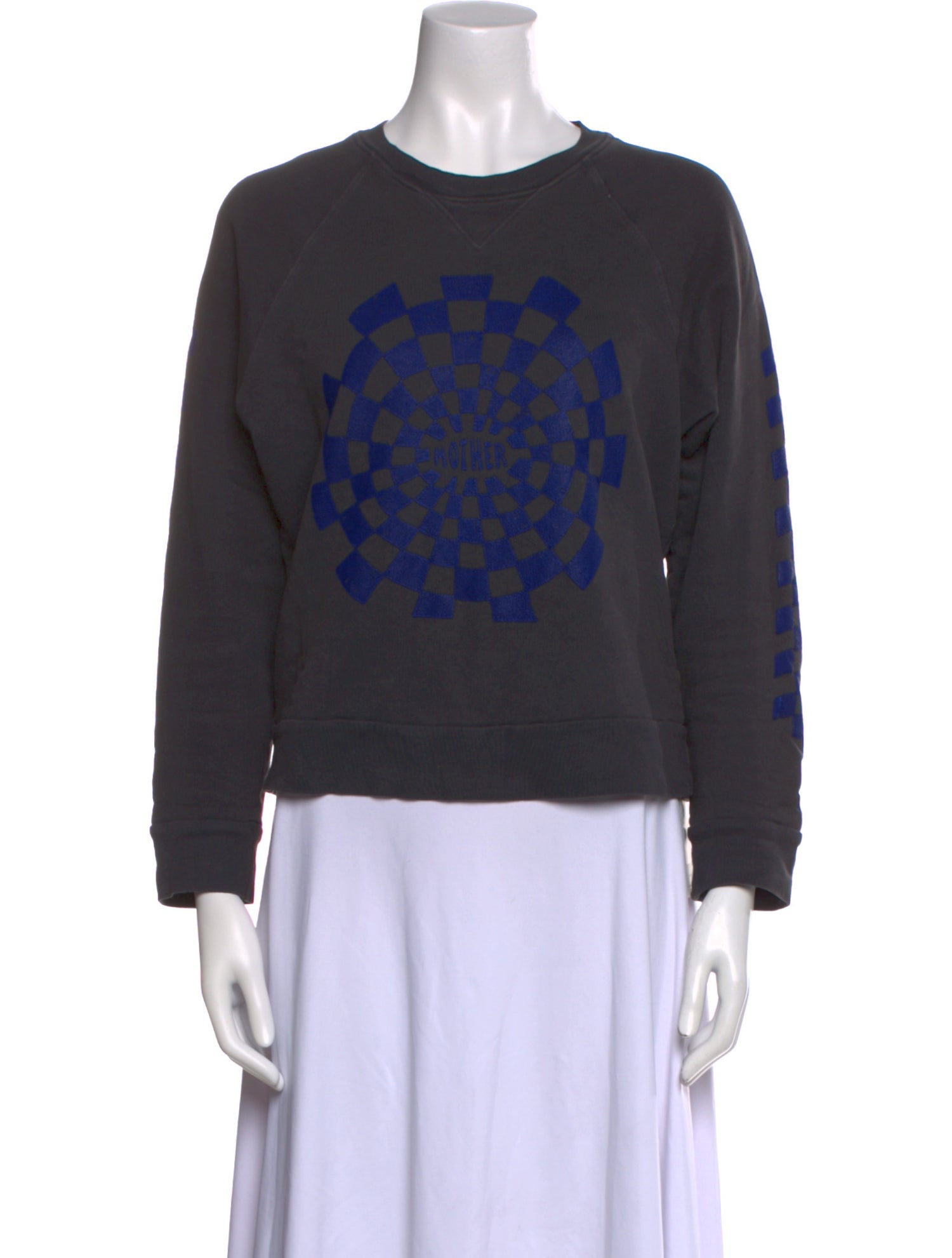 Mother Graphic Print Crew Neck Sweatshirt