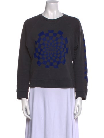 Mother Tops Graphic Print Crew Neck Sweatshirt S