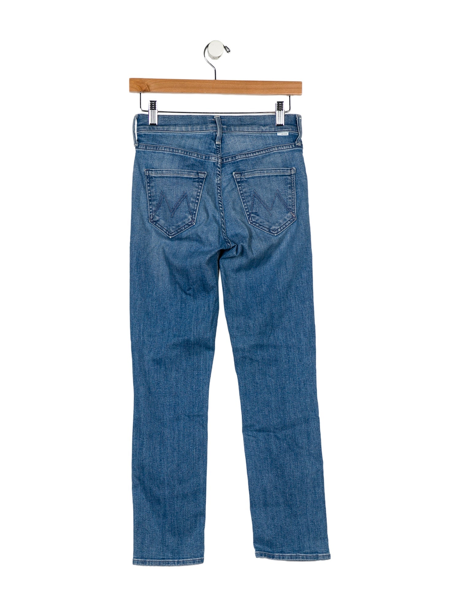 Mother Mid-Rise Straight Leg Jeans