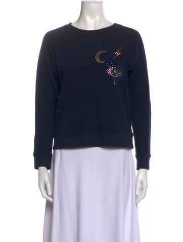 Mother Tops Graphic Print Crew Neck Sweatshirt XS