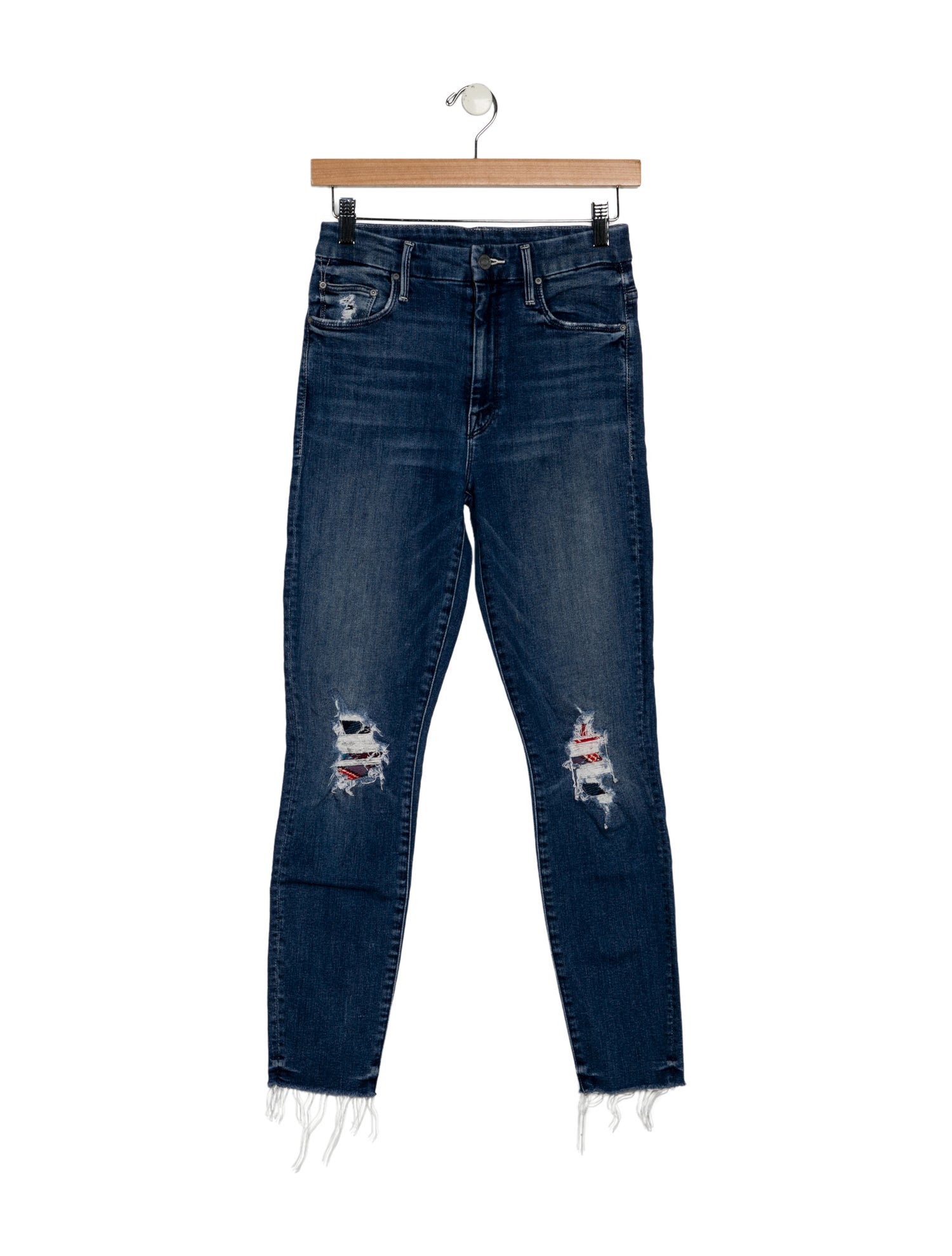 Mother Mid-Rise Skinny Leg Jeans